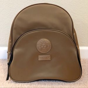versace backpack gold